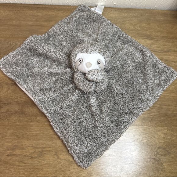 Lot 2 Carters Sloth Lovey Taggie Blankie Security Plush Baby Toy infant crib - Picture 2 of 13